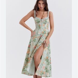 House of Cb Sabrina Green Dress